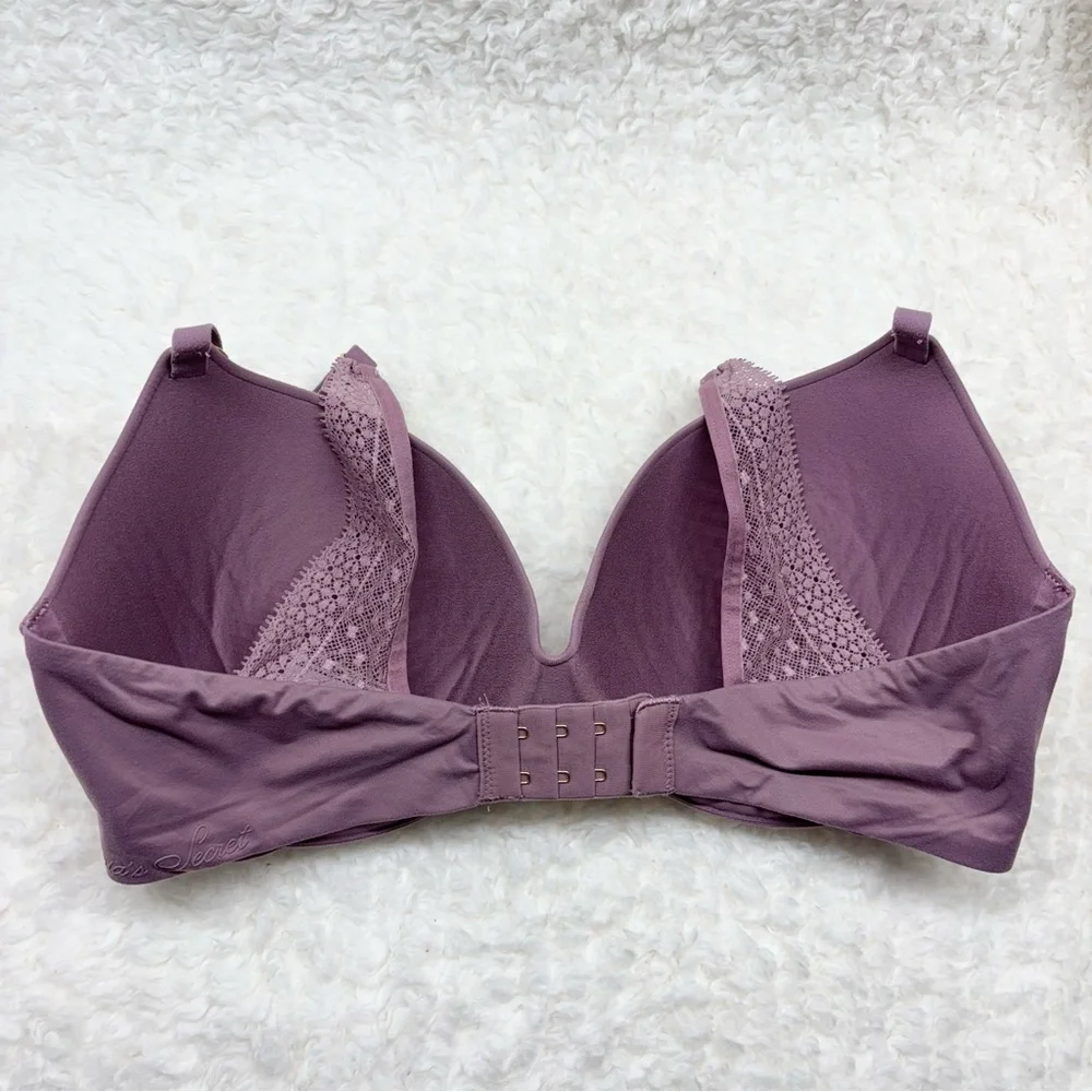 Incredible by Victoria’s Secret Perfect Shape Bra 34DD Mauve Purple Lace